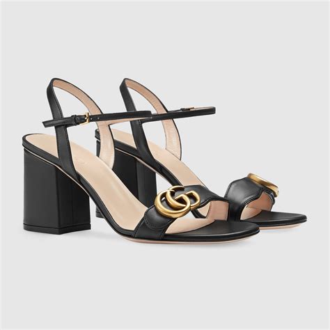 leather mid-heel sandal gucci size 41|gucci leather and mesh sandals.